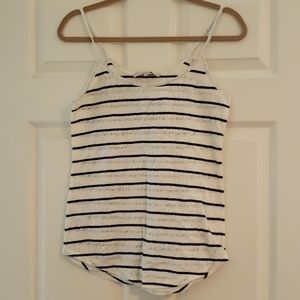 NWT Loft Lace and Stripe Cami, size small
